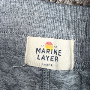 Marine Layer Charcoal Textured Pants